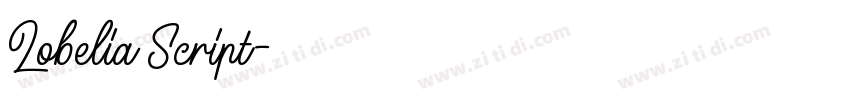 Lobelia Script字体转换 Lobelia Script字体转换